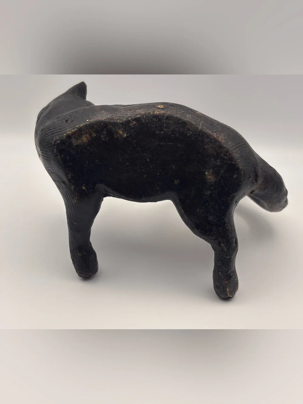 Vintage Cat Shaped Metal Candle Holder, Black Cat Gift, Taper Candle Holder
